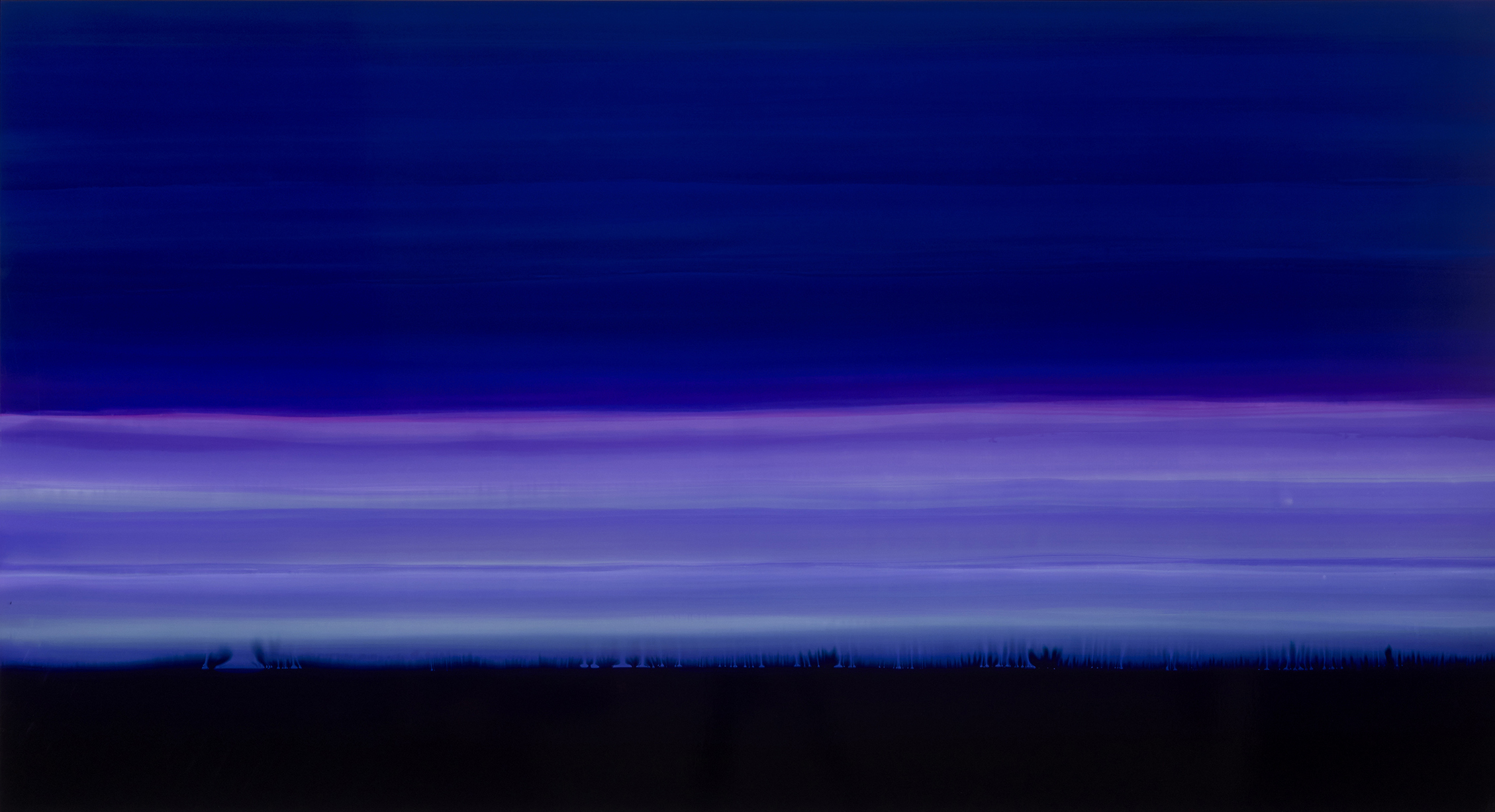 Slate Violet #2, pigment colours, photographic paper, Dibond, 110 x 203 cm