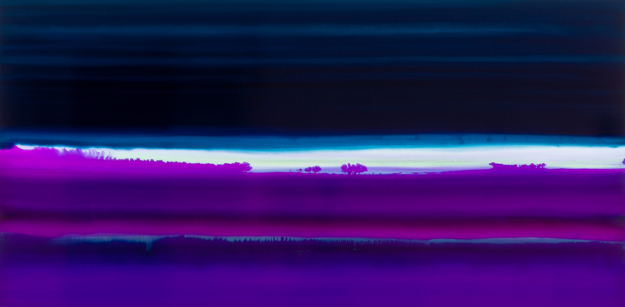 Slate Violet #1, 2011, pigment colours, photographic paper, Dibond, 100 x 203 cm