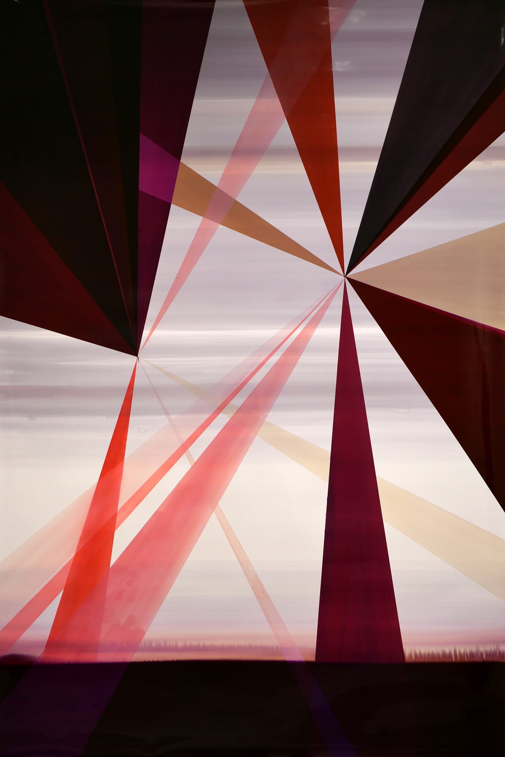 Hyperspace #4, 2020, pigment colours, photographic paper, Dibond, 230 x 123 cm