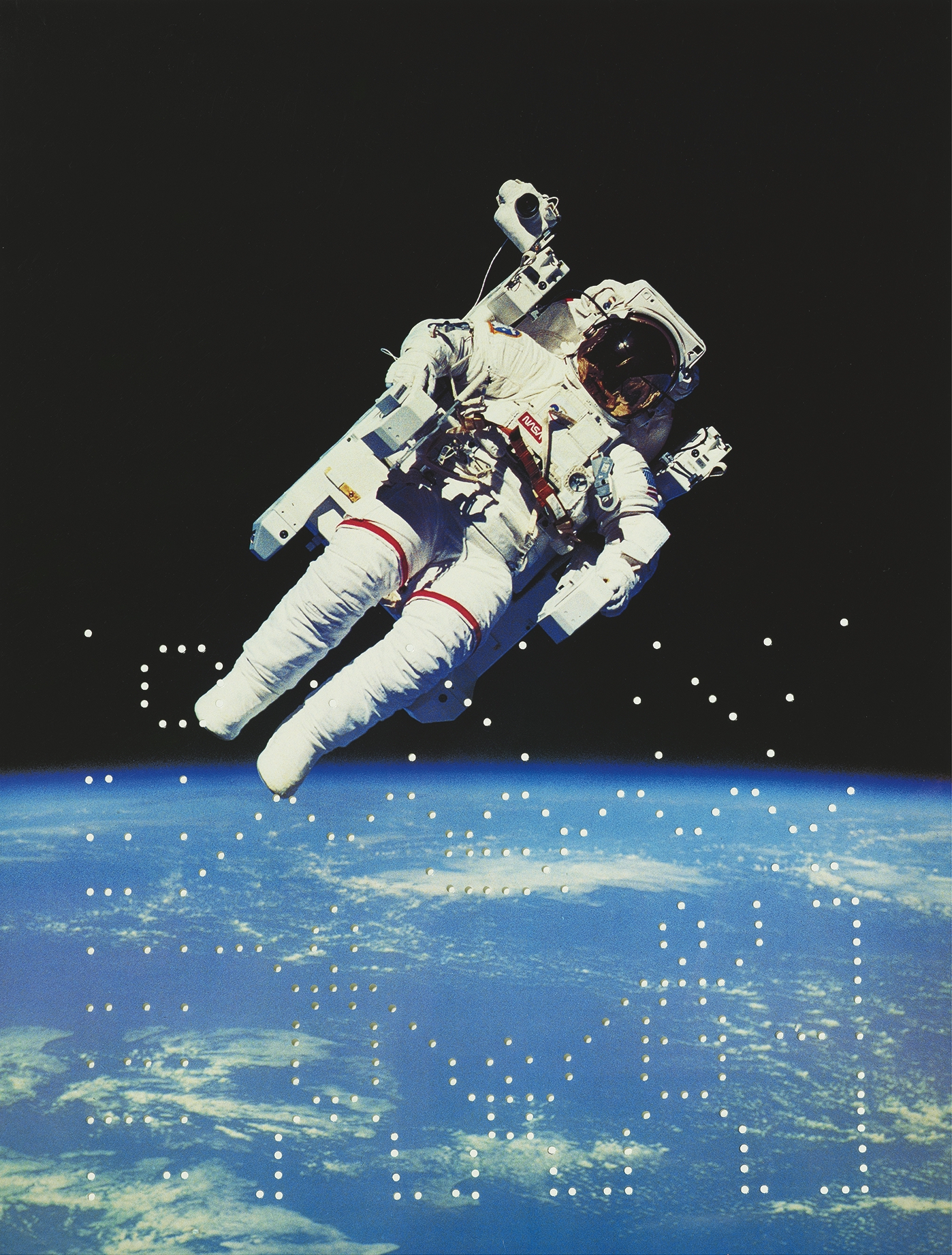 Communication breakdown I (Space Walk), 2014, c- print, manually stamped, 75 x 57 cm