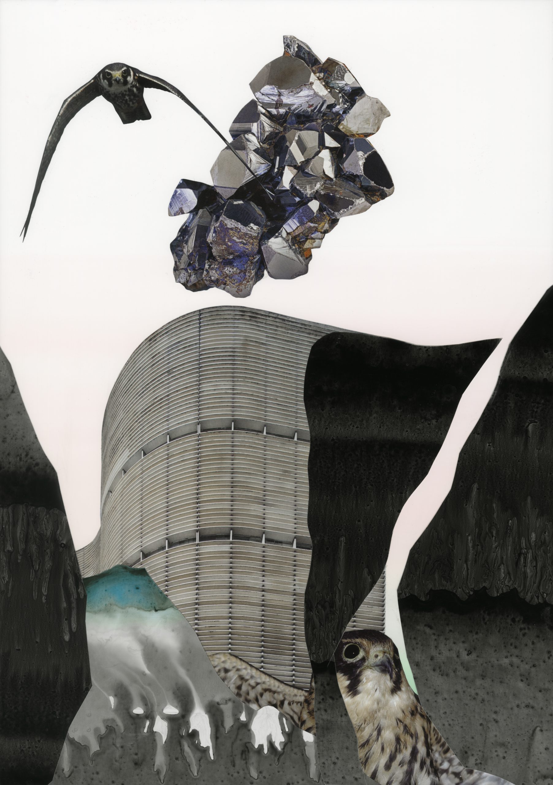 The Absence of a Specified Perspective I, 2019, collage, pigment print, 46 x 33,6 cm