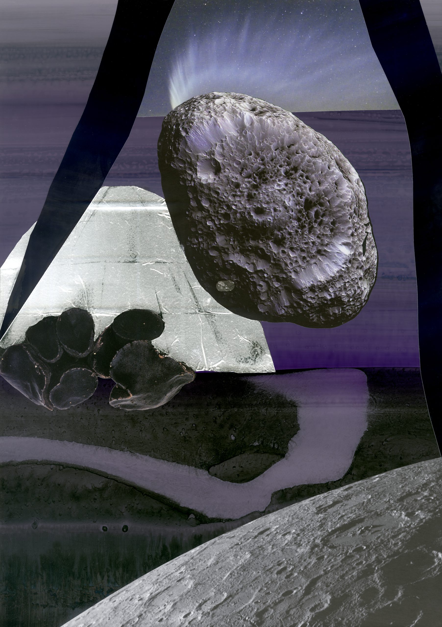 The Absence of a Specified Perspective VII, 2019, collage, pigment print, 46 x 33,6 cm