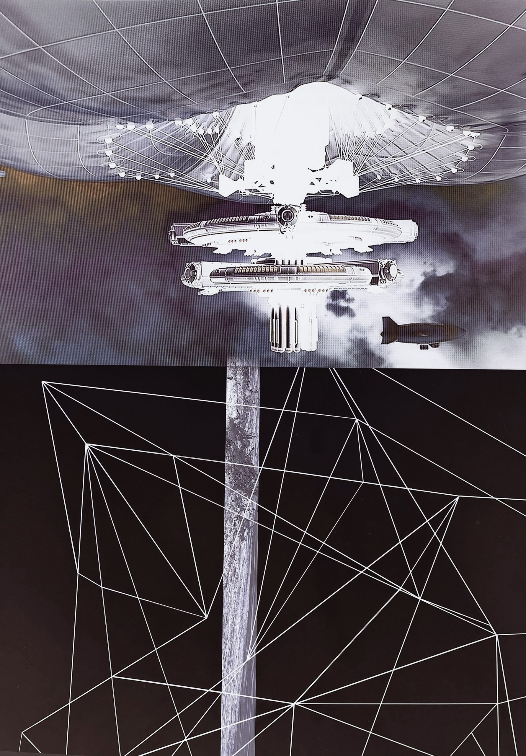 The Simulation Game #13, 2021/2024, collage, pigment print, 50 x 35 cm