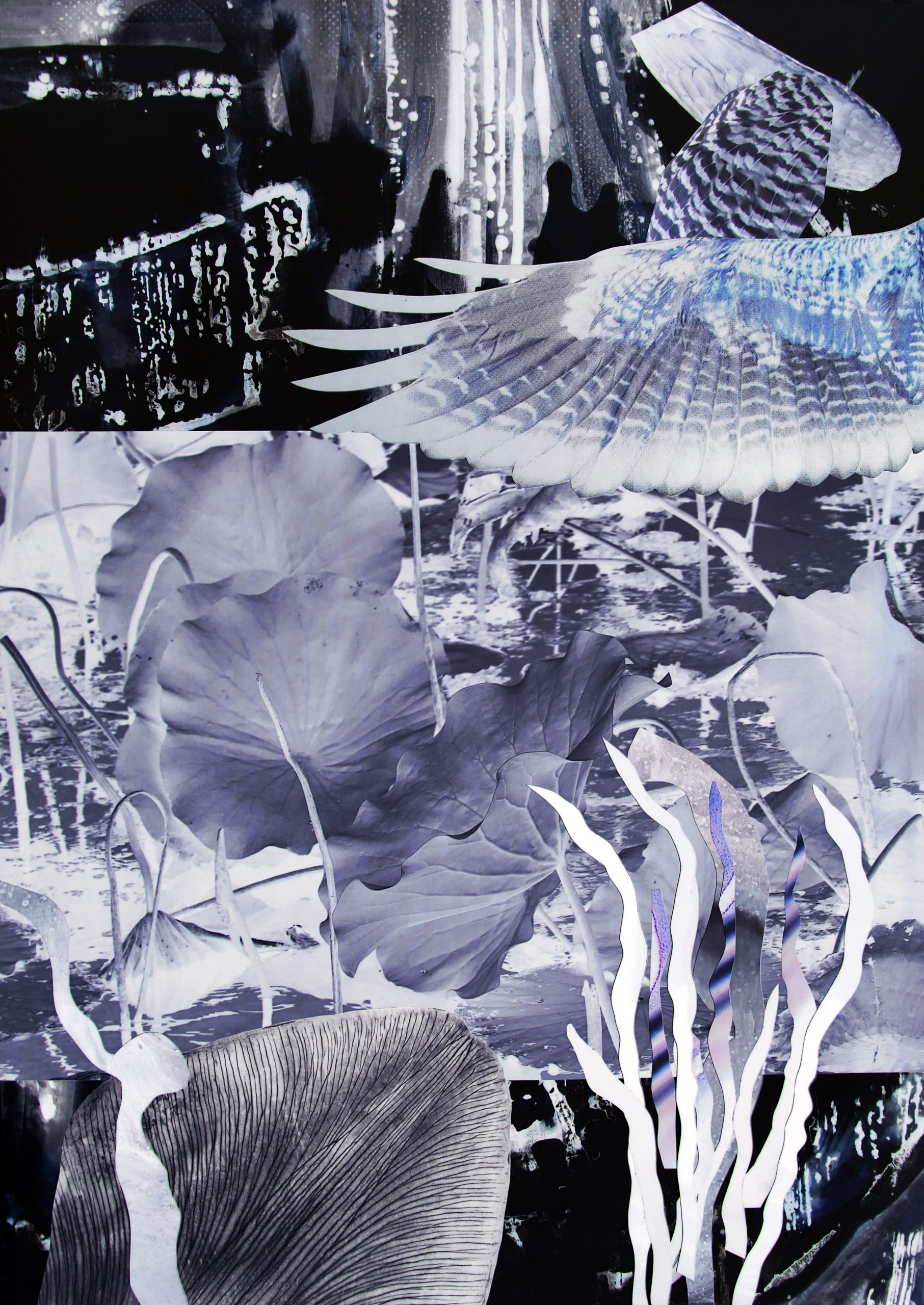 The Simulation Game #3, 2021/2024, collage, pigment print, 50 x 35 cm