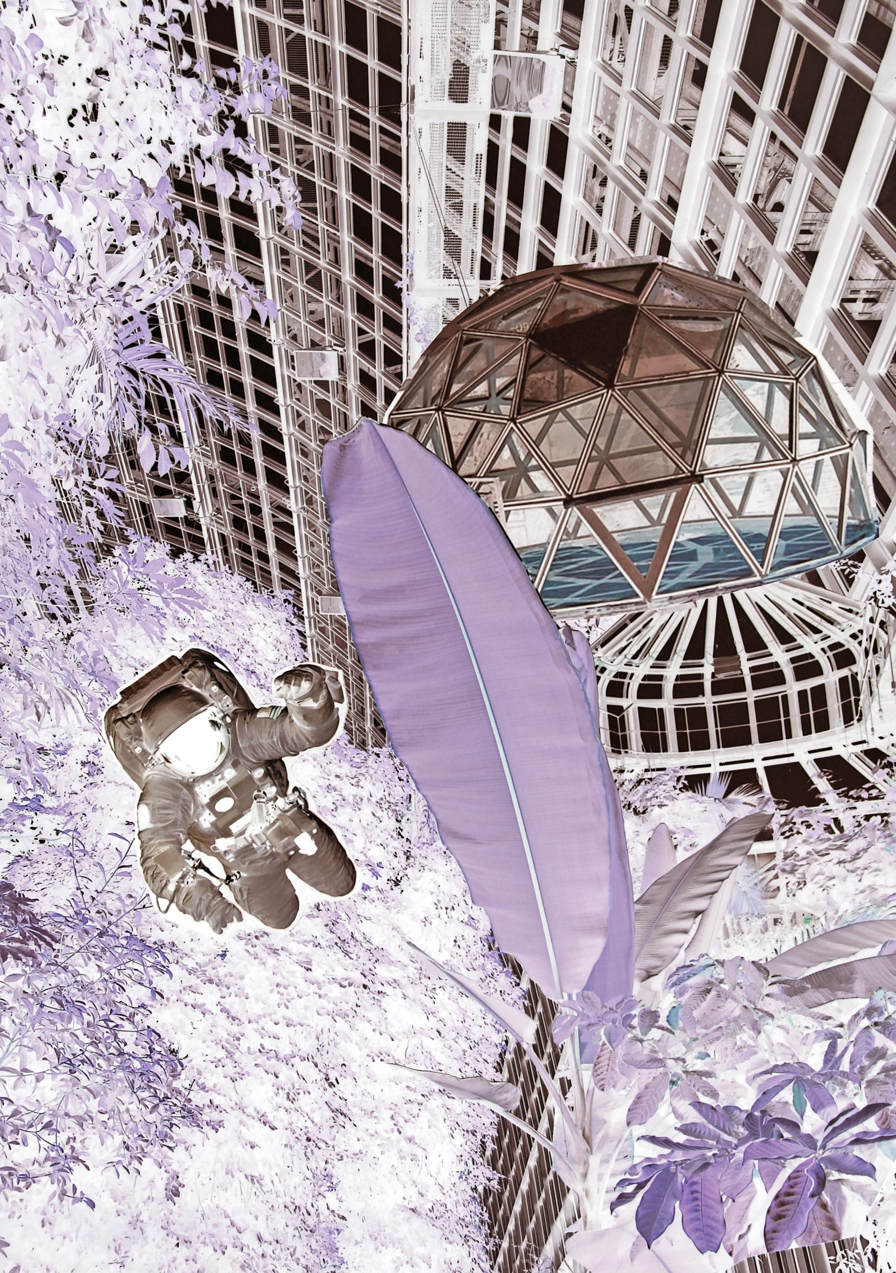 The Simulation Game #5, 2021/2024, collage, pigment print, 50 x 35 cm